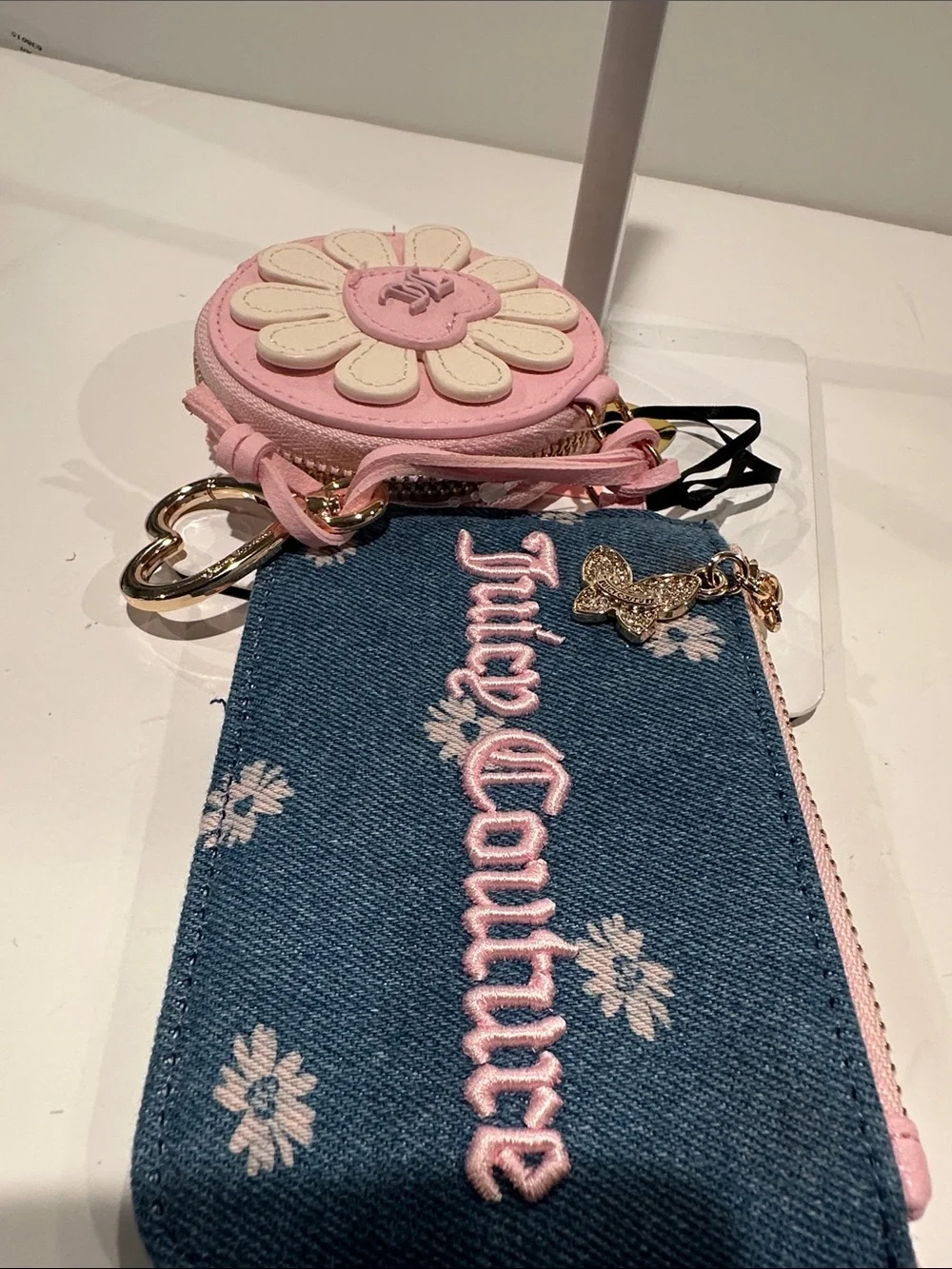 NWT Juicy Couture Exclusive Daisy for Juicy Mini Bundle in Denim & Pink.